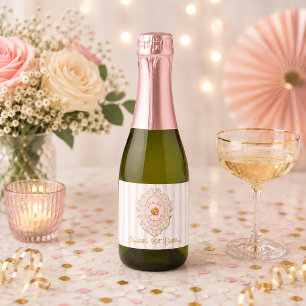 Whimsical Press for Champagne Birthday Mini Sparkling Wine Label