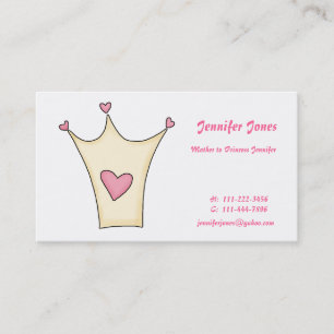 Whimsical Princess Calling Card