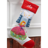 Whimsical Princess Christmas Stocking (Front)