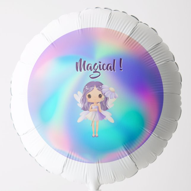 Whimsical Princess Fairy Birthday Balloon (Front)