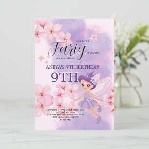 Whimsical Princess Fairy Birthday Party Invitation
