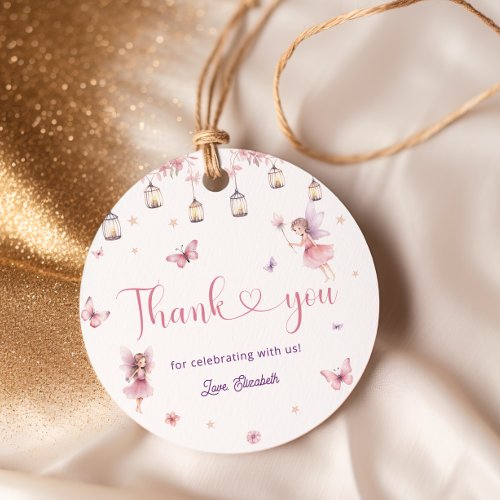 Whimsical Princess Fairy Birthday Party Thank You Favor Tags