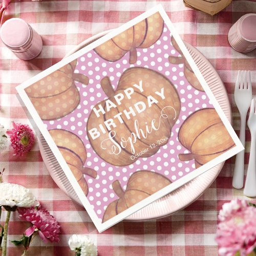 Whimsical Pumpkin Happy Birthday Party 
