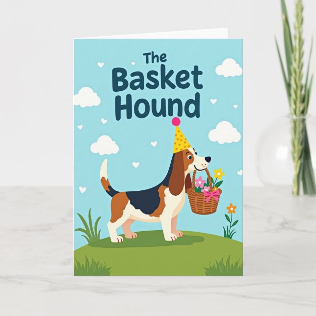 Whimsical Pup Birthday Card (Front)
