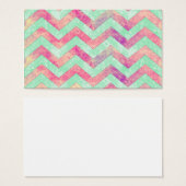 Whimsical Purple Abstract Mint Green Pink Chevron (Front & Back)