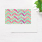 Whimsical Purple Abstract Mint Green Pink Chevron (Desk)