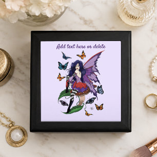 Whimsical Purple Fairy Butterfly Fantasy Gift Box