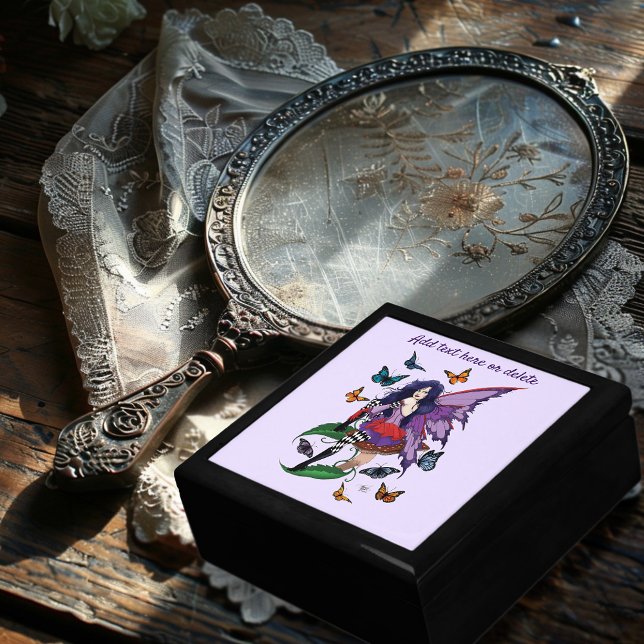 Whimsical Purple Fairy Butterfly Fantasy Gift Box (Creator Uploaded)