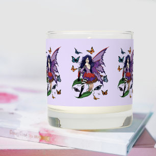 Whimsical Purple Fairy Butterfly Fantasy Scented Candle
