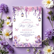 Whimsical Purple Fairy First Birthday Party