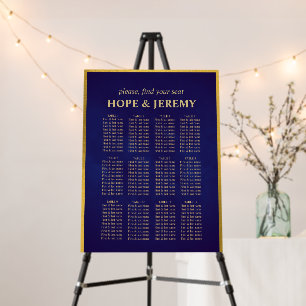 Whimsical Purple Gold Fairy Wedding Seating Chart Foam Board