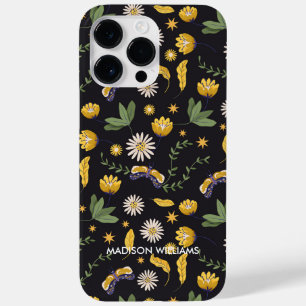 Whimsical Purple Snake & Botanical– Personalized Case-Mate iPhone 14 Pro Max Case