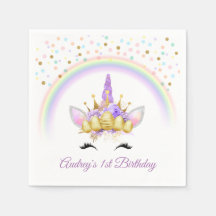 Whimsical Purple Unicorn Birthday Party Favor