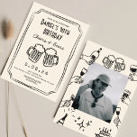 Whimsical Quirky Funky Cheers 30 th Birthday  Invitation<br><div class="desc">Hand Drawn Funky Cheers Beers 30 th Birthday</div>