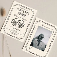 Whimsical Quirky Funky Cheers 30 th Birthday