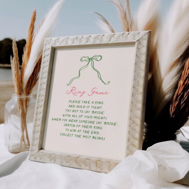 Whimsical Quirky Handwritten Ring Game Poster (Creator Uploaded)