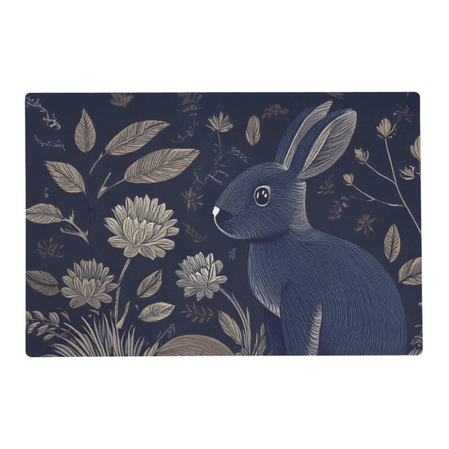 Whimsical Rabbit Placemat (Front)