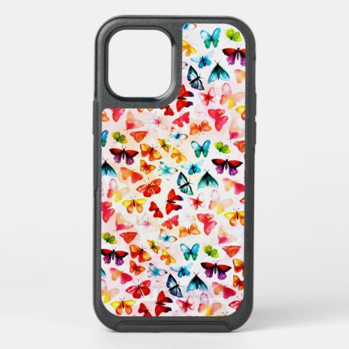 Whimsical Rainbow Forest Butterfly Watercolor  OtterBox Symmetry iPhone 12 Case