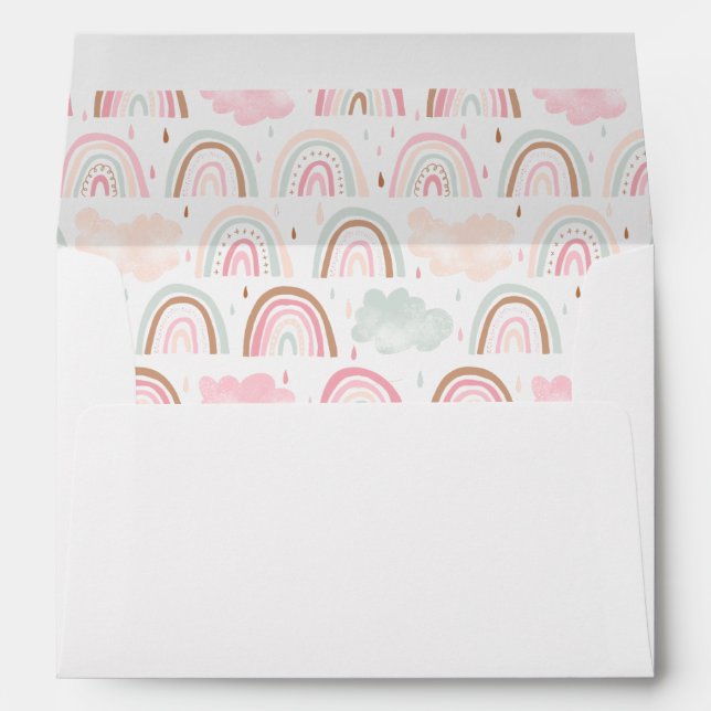 Whimsical Rainbow Pattern Envelope (Back (Bottom))
