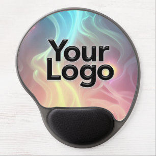 Whimsical Rainbow Vape Smoke Corporate Business Gel Mouse Pad
