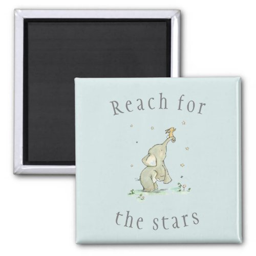 Whimsical Reach for the Stars Magnet