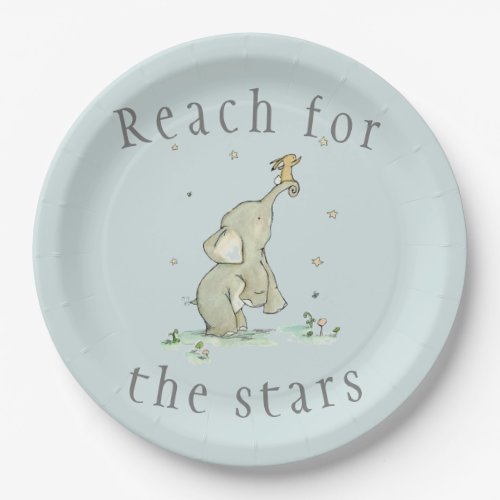 Whimsical Reach for the Stars Paper Plates