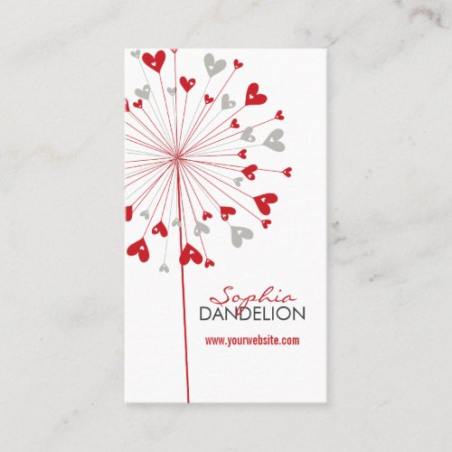 fatfatin Dandelions Love 03 Profile Card Business Cards