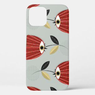 Whimsical Red Floral Arrangement iPhone 12 Case