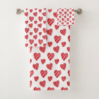 Whimsical Red Hearts Valentine's Day