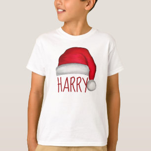 Whimsical Red Painted Santa Hat T-Shirt