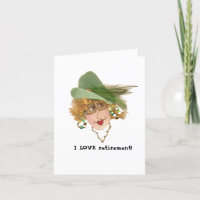 Whimsical Retired Gal Card