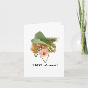 Whimsical Retired Gal Card