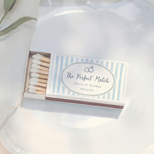 Whimsical Retro Blue The Perfect Match Wedding