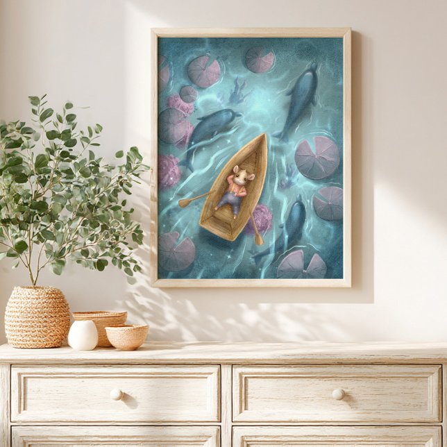 Whimsical River Storybook kids Poster (Creator Uploaded)