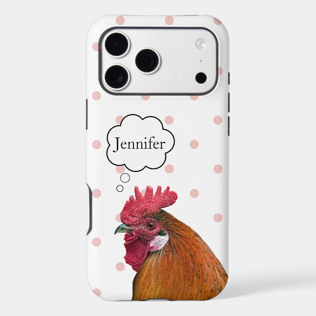 Whimsical Rooster iPhone / iPad case (Back)