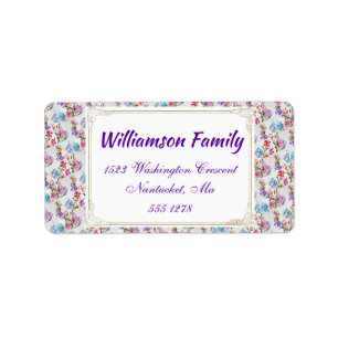 WHIMSICAL RSVP RETURN LABEL