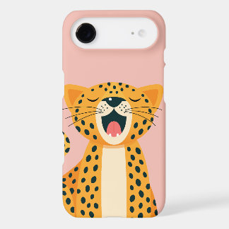 Whimsical Safari Animal Yawning Cheetah Cartoon iPhone 17 Air Case