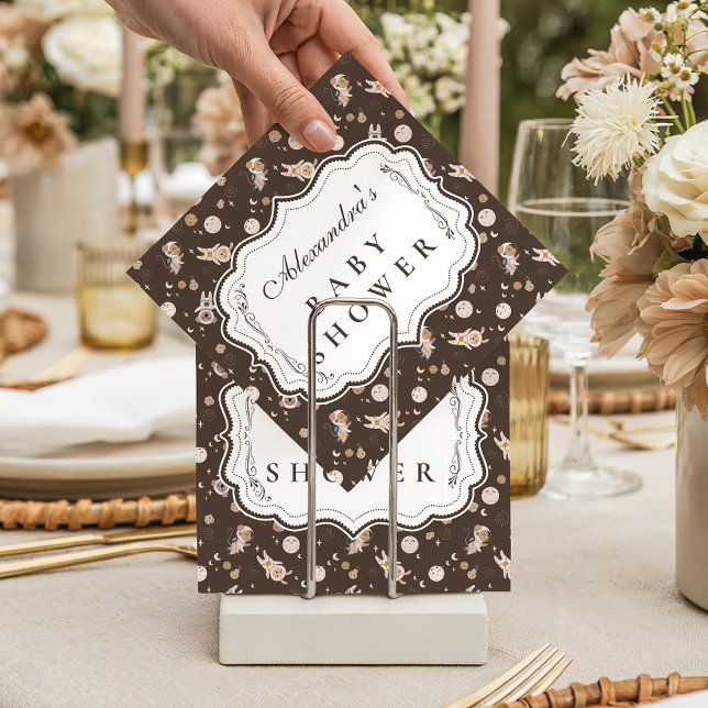 Whimsical Safari Animals Neutral Baby Shower Napkins (Creator Uploaded)