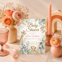 Whimsical Safari Baby Shower