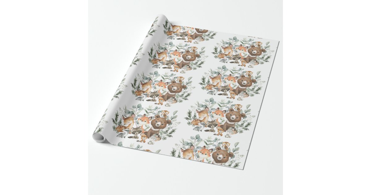 Forest Animals Wrapping Paper