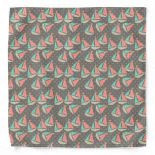 Whimsical Sailboats Bandana