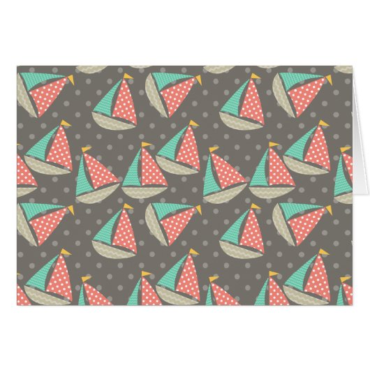 Whimsical Sailboats Cards (Front Horizontal)