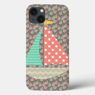 Whimsical Sailboats iPhone 13 Case