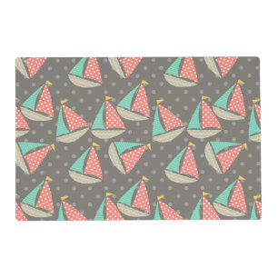 Whimsical Sailboats Placemat
