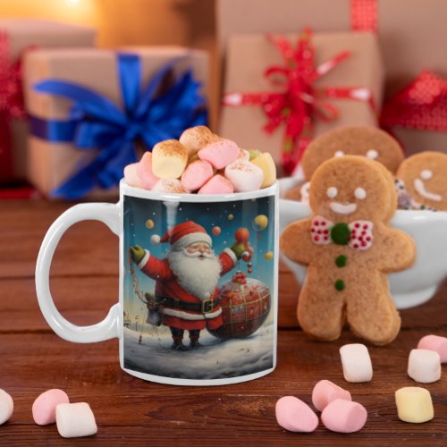 Whimsical Santa Claus 3 Mug