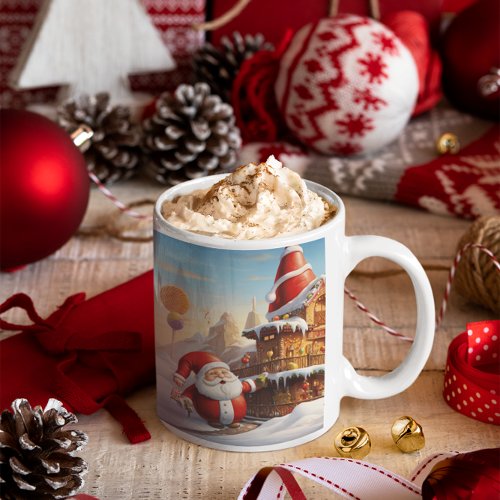 Whimsical Santa Claus 4 Mug