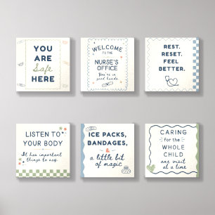 Whimsical School Nurse Office Decor Foam Core Photo Tile
