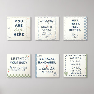 Whimsical School Nurse Office Decor Foam Core Photo Tile