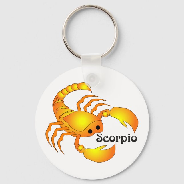 Whimsical Scorpio Keychain (Front)