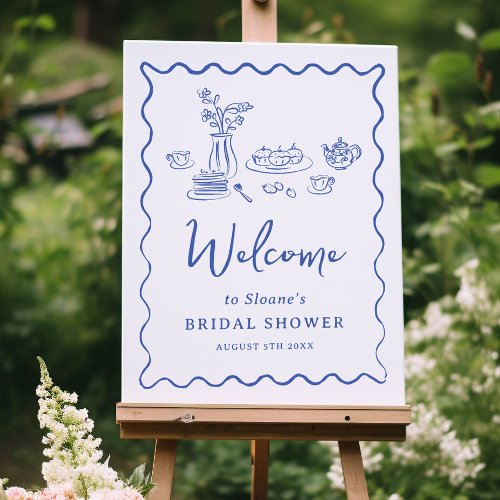 Whimsical Scribble Doodle Hand Drawn Welcome Sign